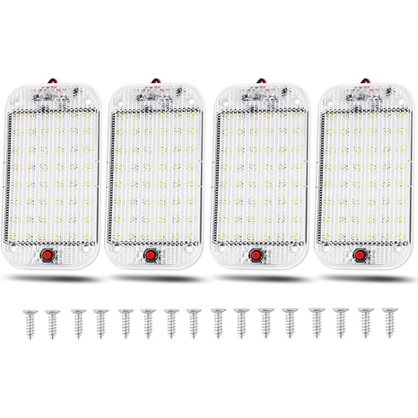 12V LED Inredningsbelysning Ljusstark Billampa 48 LED med På/Av