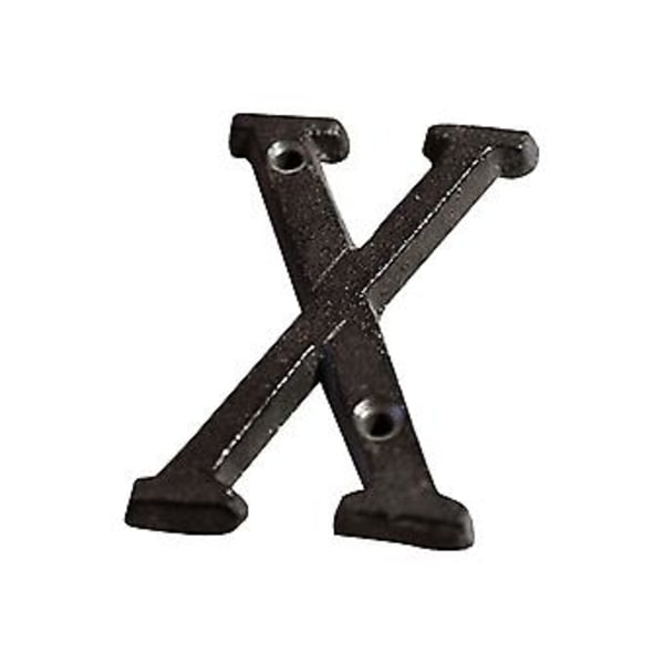 Legering Smidesjärn Nummer Bokstav DIY Husbokstav  X