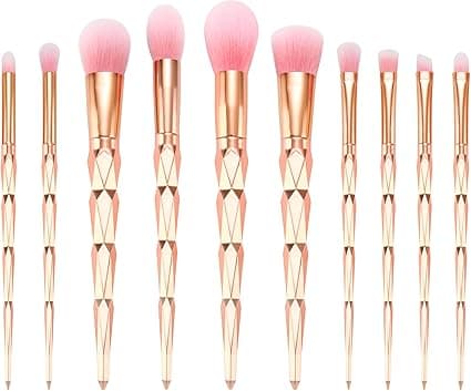 10 stykker makeupbørster, professionelt makeupbørste sæt, premium