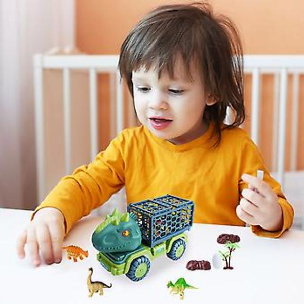 Suuri Insinööriajoneuvo Dinosaurusten Leikkiautosetti Pojille Simuloitu Kaivinkone Kuorma-auto A