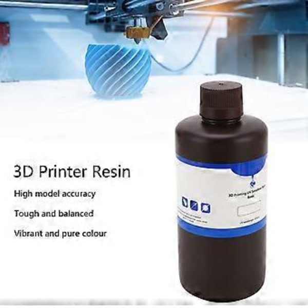 3D-skrivarharts Snabbhärdande Hög Styrka Fotopolymer UV-härdande Harts för LCD 3D-utskrift 405nm 2,2lb Vit( )