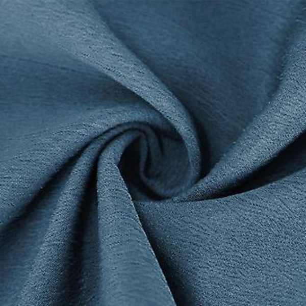 Komfortable Casual Lace Fold Højtaljede Straight Cylinder Lange Bukser til Kvinder M Blå