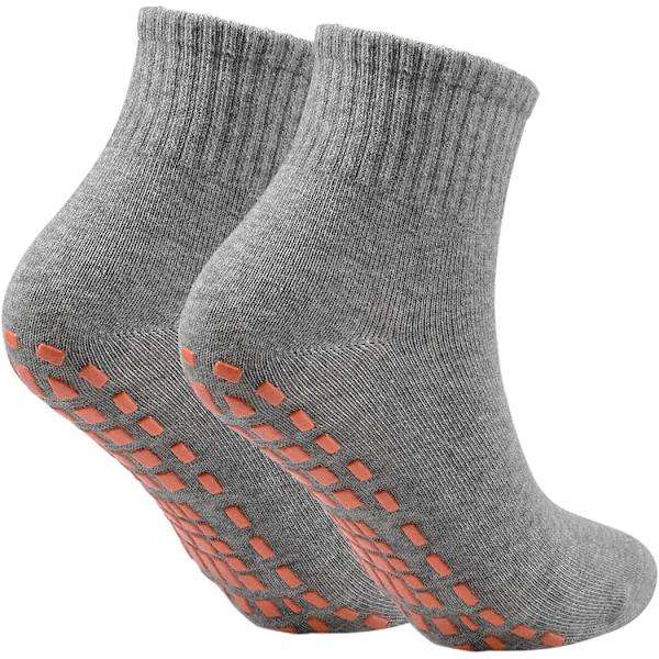 2 par Anti-Slip Sports Socks för kvinnor och män för Yoga Pilates Dans F