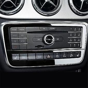 Dekorativt deksel for CD-panel i midtkonsollen for GLA CLA -Class CLA200 13-19 med 9 knapper