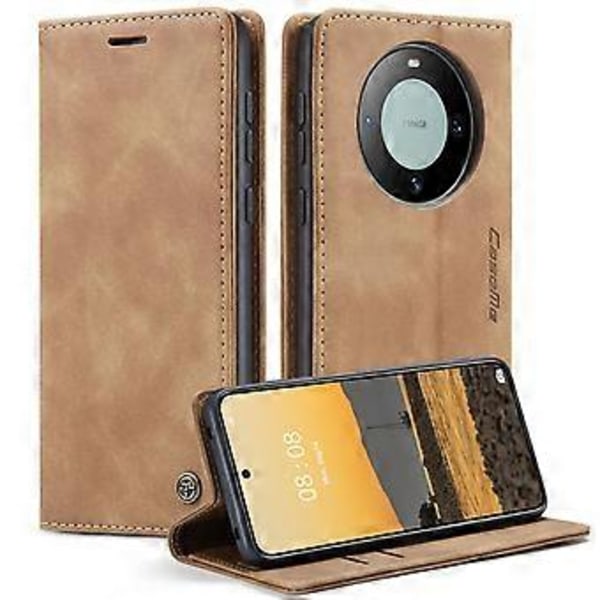 Til Huawei Mate 60 Etui CASEME 013 Serie Kortholder Stativ Læder Telefon Cover (Style C)