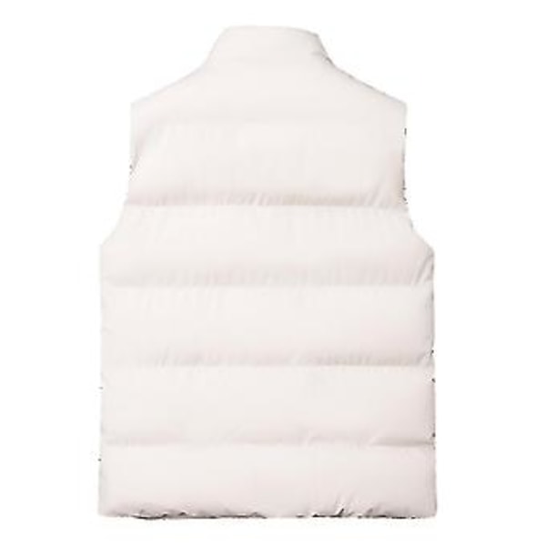 Mäns Lättvikts Vikbar Dunväst utan Ärmar Quiltat Smalt Puffer Väst (XL Khaki)
