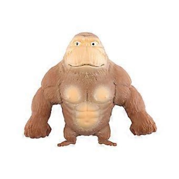 Gorillaer Strækbar Svampagtig Blød Abe Gorilla Stressaflastende Legetøj Vent Dukke Hurtig (15*12 Brun)