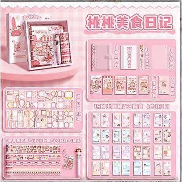 DIY Journal Kit, Scrapbook, Dagboksartiklar, Flicka, Tonårsgåva, Födelsedagspresent
