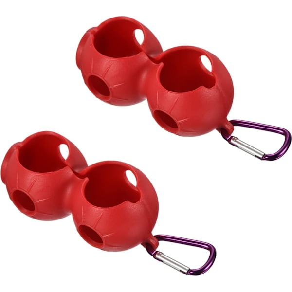 2pcs Golf Ball Holder, Pack Silicone Balls Carrier Protective Portable