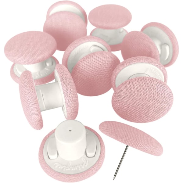 (set med 8, rosa) täckeklämmor - 20 tillgängliga färger - Låsstiftsfäste - Lågprofilknappar i linnetyg - Förhindrar att cover förskjuts