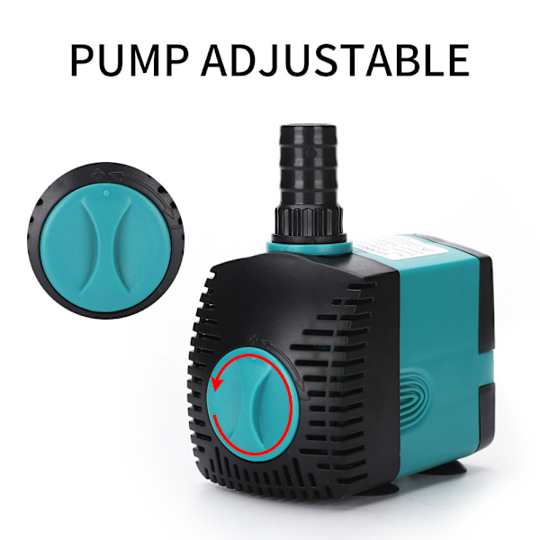 25W1200L/H Justerbar Springvandspumpe Nedsænket Pumpe Akvarium Pu