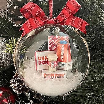 1 stk Julekuler til Juletrepynt Mini Expressbokspakke Ornament (P2)