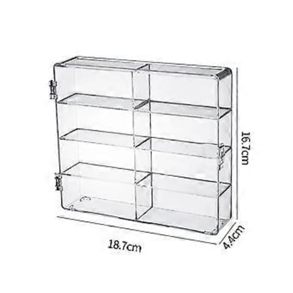 Genomskinlig Displayfodral Displayställ för Minifigurer Miniatyrer Actionfigurer