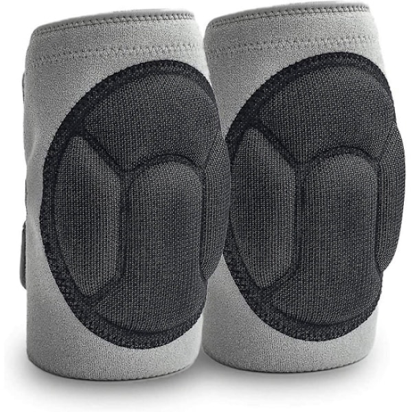 M Grey sports tortoise shell sponge knee pads