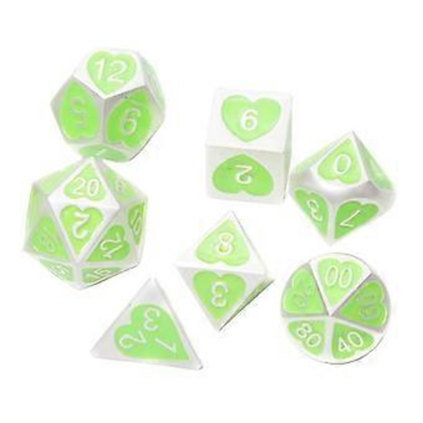 10x 7/set Solid Metall Multi Sido Nummer Set för Brädspel