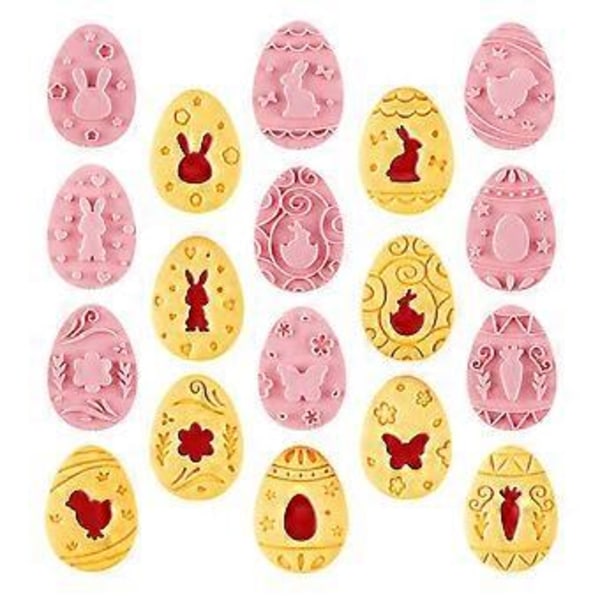 9 st/set Påsk Smörgås Kexform DIY Bakning Kakform Set för Bröd Bakverk Smörgåsar Multipurpose Präglingsform