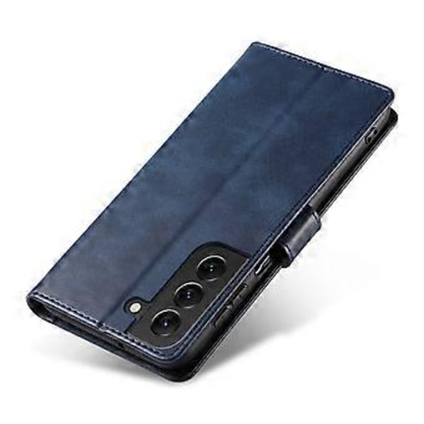 För Samsung Galaxy S23+ Repskydd Mobilskal Fyrkantigt Läder Fodral med Ställ Plånbok (Stil D)