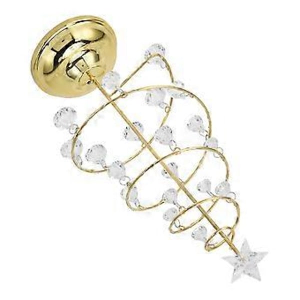 Juletre Krystall Bordlampe LED Juletre Bordlampe for Soverom Baderom Trapp Varm Gull