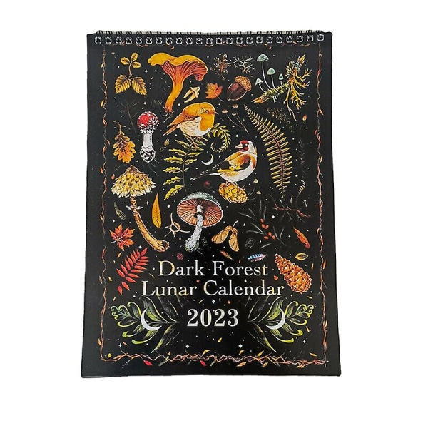 Dark Forest Lunar Calendar 2023 Wall Calendar Monthly Colorful Wall Calendars