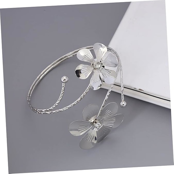 2 st blomsterarmband överarmsmanschett smycken semesterarmband för flickor