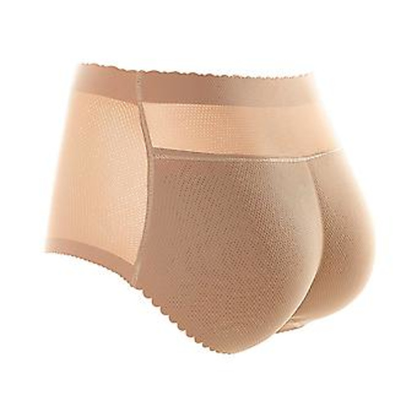 Sømløse Hip Padded Truser Pustende Ass Lifter Padded Truser Hip Enhancer For Kvinner Ny(L Hudfarge Midje)