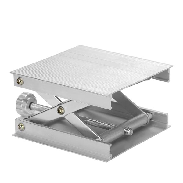 Lab Saxlyft, 90 x 90 mm Aluminiumlegering Laboratoriestöd Saxlyft Plattform Lab Lyftstativ Bord, 20 - 85 mm Expanderbar Lyft Höjdintervall