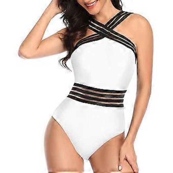 Kvinder Kryds One Piece Badedragt Mavekontrol Badedragt Front Crossover Badetøj (style1196)