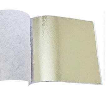 100x 9cm Jäljitelmäpaperit Askartelu DIY (Samppanjahopea)