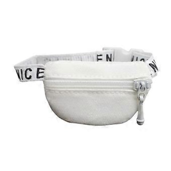 1:6 1:12 Dukke Crossbody Veske Modell Miniatyr Scene Simulert DIY Prosjekter for Dukker Eventyrhage Dukkehus Tilbehør (Hvit)