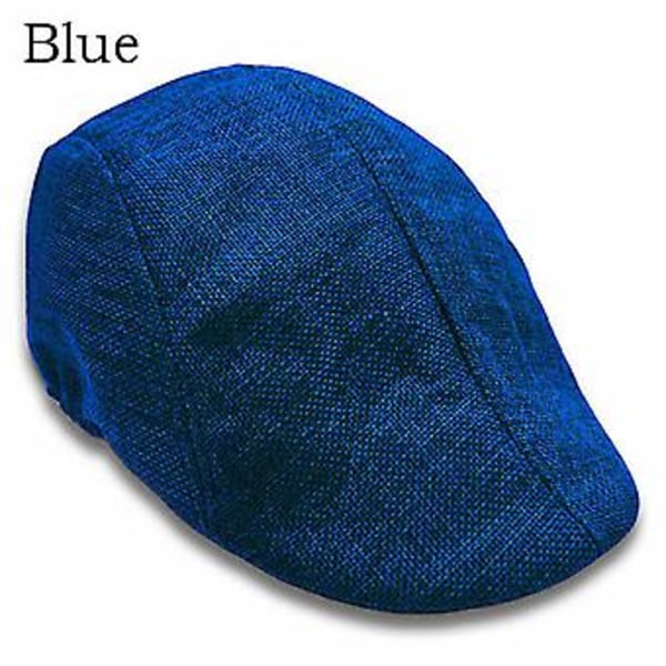 Efterårs Beret Caps Mænd Kvinder Vintage News Boy Cap Cabbie Linen Udendørs Hatte Berets Brand Solhat Unisex Duckbill Caps Casquette ( 3)