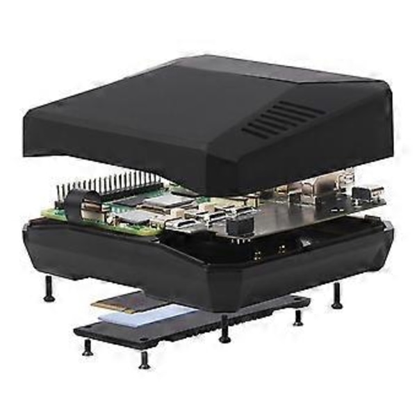 PI5-CASE--ONE Kabinet med Indbygget Aktiv Køler til Raspberry Pi5