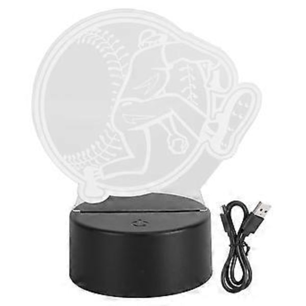 3-dimensionel lille natlampe, innovativ kande, USB- eller batteridrevet LED-lampe til hjemmet