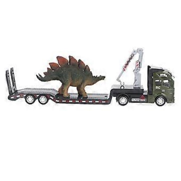 1:50 Dinosaurusperävaunu Leikkiauto Alloy Dinosaurus Kuorma-auton Malli Leikkikalu Lapsille Aikuisten ( )