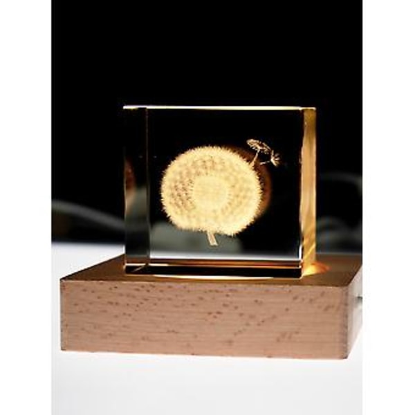 LED Trælampeholder til 2D/3D Krystalhåndværk - USB Multifunktionel Kvadratisk Lysbase (10)