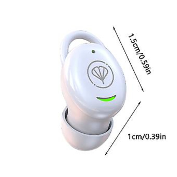 Søvnørepropper Trådløse Bluetooth Headset Bluetooth 5.3 Mini In-Ear Mikrofon Bærbar Øretelefoner Til Søvn WH
