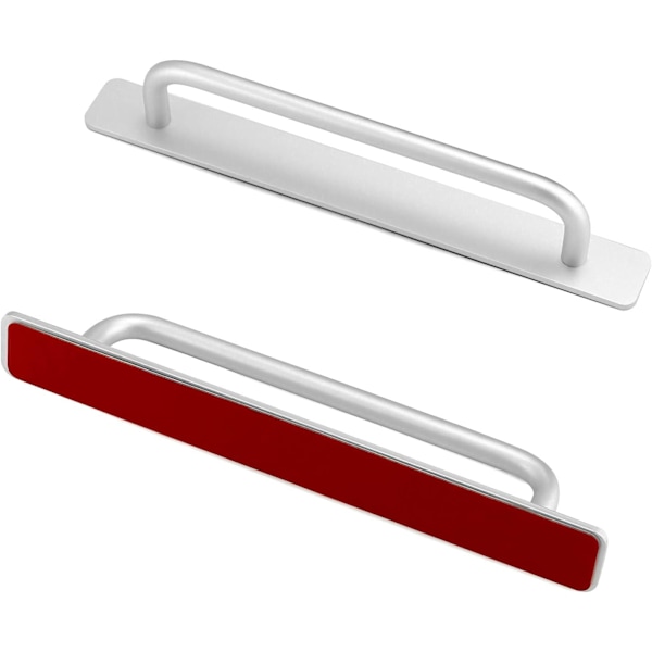 2 Pieces Self-Adhesive Sliding Door Handle, Aluminum Alloy Furnit