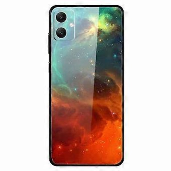 För Samsung Galaxy A05 4G Skal PC+Härdat Glas+TPU Stötsäkert Telefonskydd (Färg Sky)