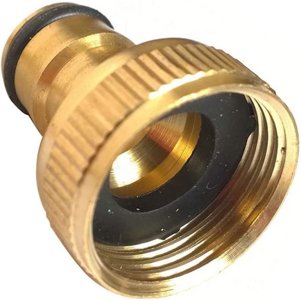 3/4\" messinkinen puutarhaletkun liitin hanaliittimelle（4 kpl