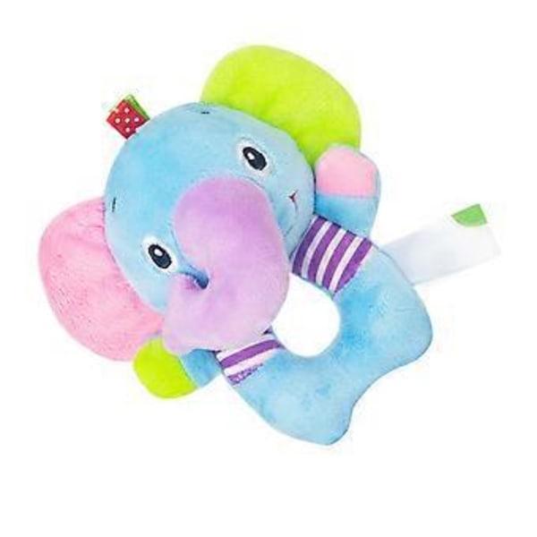 2 st Baby lugnande leksak djurfigur skallra docka bomull sensorisk handskak leksaker för present ( )
