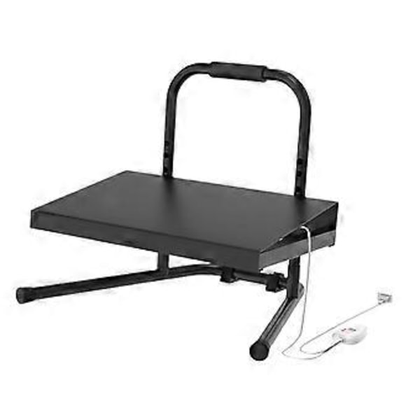 Fotstøtte for under skrivebord på jobb, Ergonomisk 6 høydejusterbar fotstøtte, Bærbar fotkrakk for under skrivebord for hjem, kontor (oppvarmet fotkrakk)