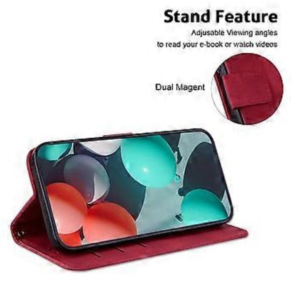 Xiaomi Redmi Note 14 5G -puhelinjalustakotelo, 7-muotoinen kuvio, nahkainen puhelinkotelo (tyyli E)