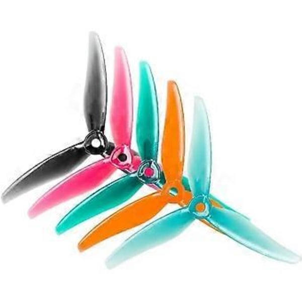 24 stk. 51466 V2 FPV Propel 5 tommer 3-bladet Propel Droner Propel til FPV RC Racing Drone Grå