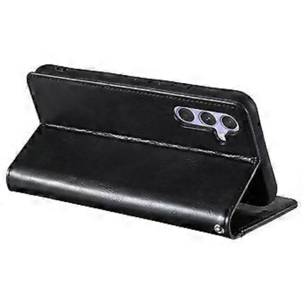 013 Stil För Samsung Galaxy A16 5G/A16 4G Fodral Anti-Fall PU Läder Telefonskal med 6 Kortplatser (Stil F)