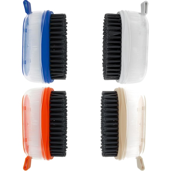 4X Soft Cleaning Brush, Double Sided, Plastic Nail Brush, Hand Br