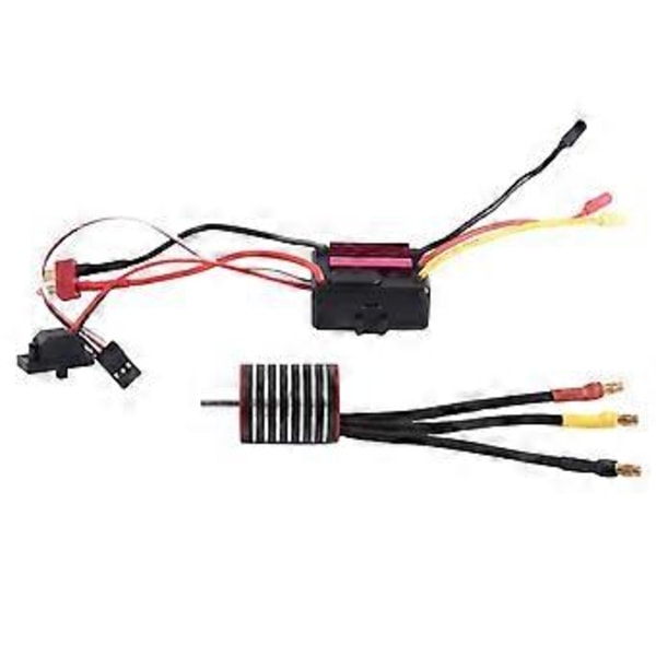 Vattentät Borstlös Motor med 35A ESC Combo Set för 1/8 1/10 1/12 RC Crawler Bil Lastbil 2430 6300kv