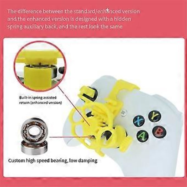 Racing Spil Mini Rat 3D Print Hjul Ekstra Controller Spil Joystick Simulator Gamepad fo( Sort)