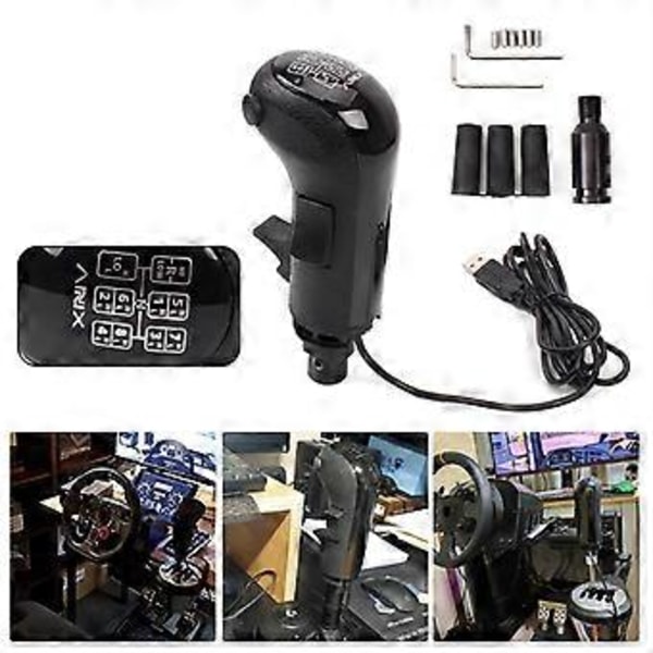 PC USB Korkea Matala Vaihde Simulaattori Vaihdekepin Nuppi G29 G27 G25 TH8A USB Vaihdekepin Nuppi ATS ETS2 HB0:lle