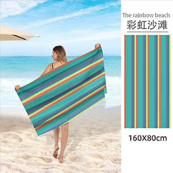 24 Mønstre Hurtigtørrende Mikrofiber Strandhåndklæder 80*160cm Strandhåndklæde Stort Sport Håndklæde Strandhåndklæder Camping Tilbehør 18