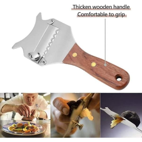 Professionell tryffelrivare i rostfritt stål med justerbart blad