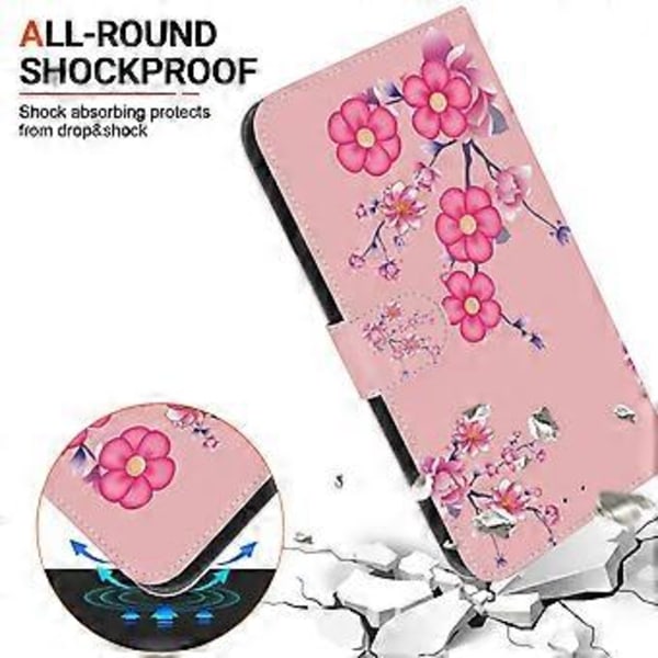 Läderfodral med mönstertryck (Sakura) för Infinix Zero 30 5G